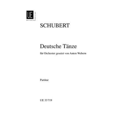  Schubert F./webern A. - Deutsche Tänze - Conducteur De Poche 