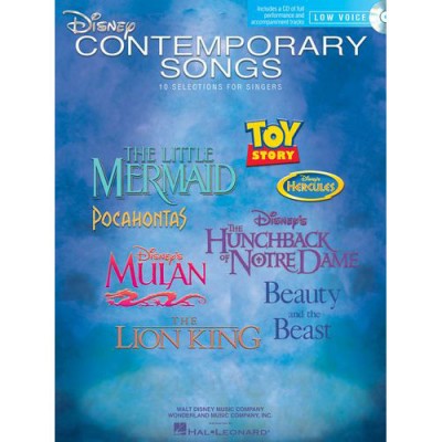 DISNEY CONTEMPORARY SONGS FOR LOW VOICE - LOW VOICE