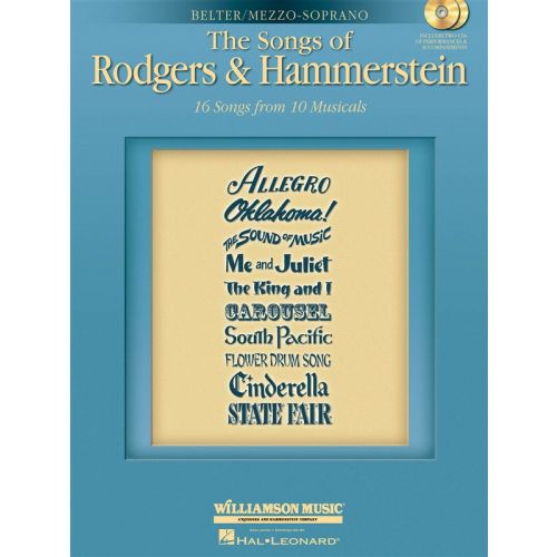 MUSIC SALES SONGS RODGERS HAMMERSTEIN MEZ+ 2CD - MEZZO-SOPRANO