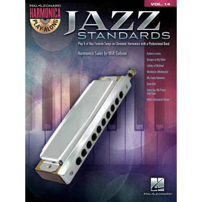 HAL LEONARD Jazz Standards - Harmonica Play Along Vol.14 + CD