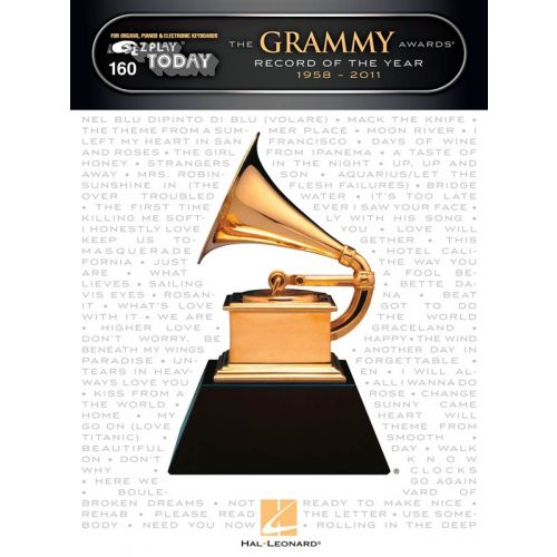 EZ PLAY TODAY VOLUME 160 GRAMMY AWARDS RECORD OF THE YEAR 1958-2011 - PIANO SOLO