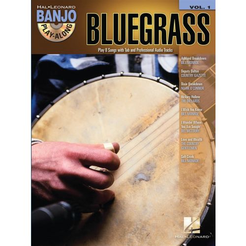 HAL LEONARD BANJO PLAY ALONG VOLUME 1 BLUEGRASS + CD - BANJO TAB