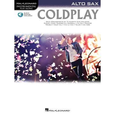 HAL LEONARD INSTRUMENTAL PLAY ALONG - COLDPLAY + CD - ALTO SAXOPHONE