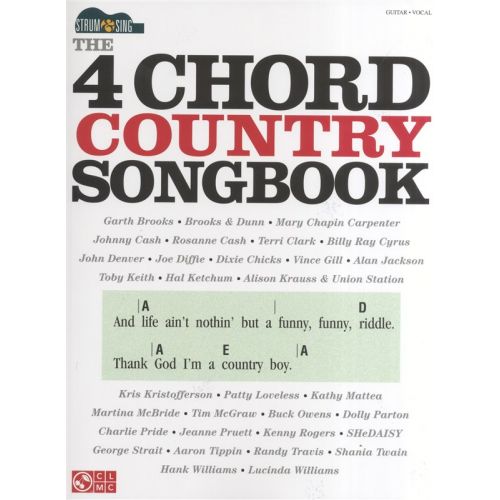 STRUM AND SING - THE 4 CHORD COUNTRY SONGBOOK EASY GUITAR - GUITAR