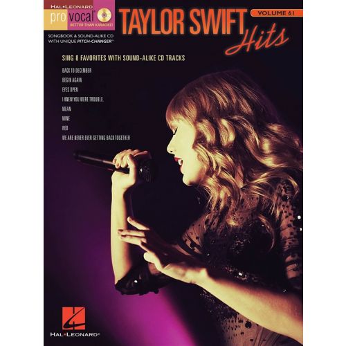 TAYLOR SWIFT - PRO VOCAL WOMEN'S EDITION VOLUME 61 - TAYLOR SWIFT - VOICE