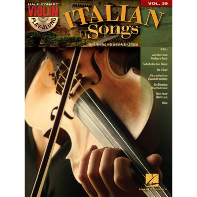 HAL LEONARD ITALIAN SONGS - VIOLIN PLAY ALONG VOL.39