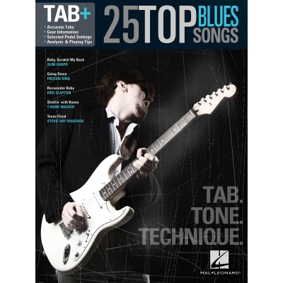 HAL LEONARD TAB+ - 25 TOP BLUES SONGS - GUITAR TAB