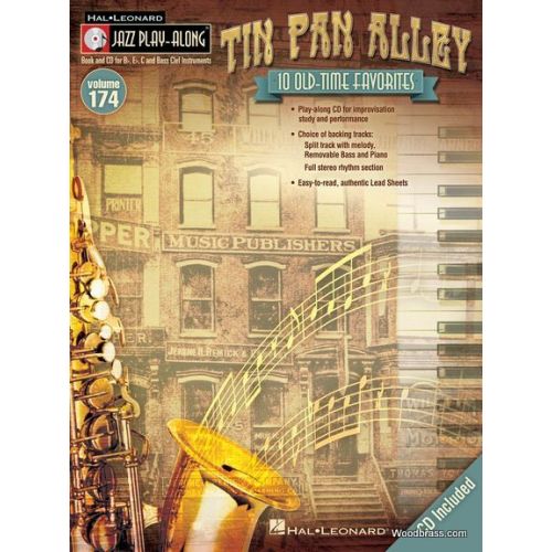 JAZZ PLAY ALONG VOL.174 - TIN PAN ALLEY - BB, EB, C INST. CD 