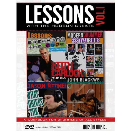 LESSONS WITH THE HUDSON GREATS VOLUME 1 DRUMS + DVD - DRUMS