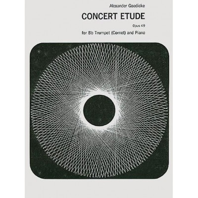 GOEDICKE ALEXANDER - CONCERT ETUDE OP.49 - TROMPETTE & PIANO