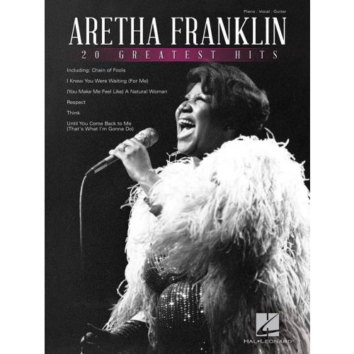HAL LEONARD ARETHA FRANKLIN - 20 GREATEST HITS - PVG