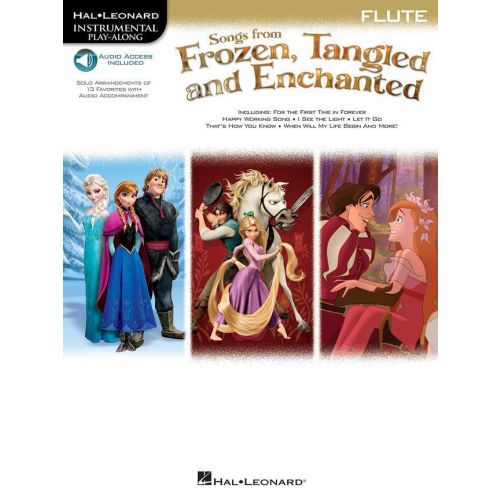 SONGS FROM ?FROZEN?, ?TANGLED? & ?ENCHANTED? - FLUTE + AUDIO-ONLINE 