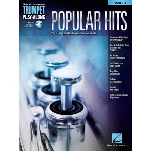 HAL LEONARD TRUMPET PLAY-ALONG VOL.1 - POPULAR HITS