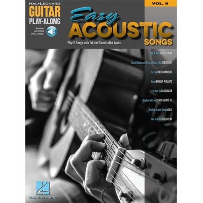 HAL LEONARD GUITAR PLAY-ALONG VOL.9 - EASY ACOUSTIC SONGS
