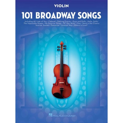 101 BROADWAY SONGS FOR VIOLIN