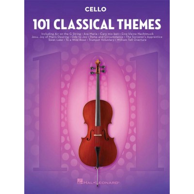 HAL LEONARD 101 CLASSICAL THEMES FOR CELLO