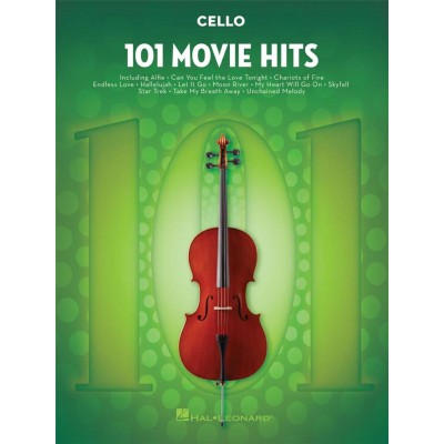 HAL LEONARD 101 Movie Hits For Cello
