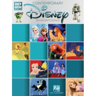 HAL LEONARD CONTEMPORARY DISNEY - EASY GUITAR WITH NOTES AND TAB