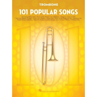 HAL LEONARD 101 POPULAR SONGS - TROMBONE