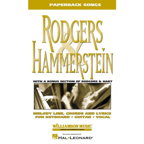 HAL LEONARD PAPERBACK SONGS RODGERS AND HAMMERSTEIN - PVG