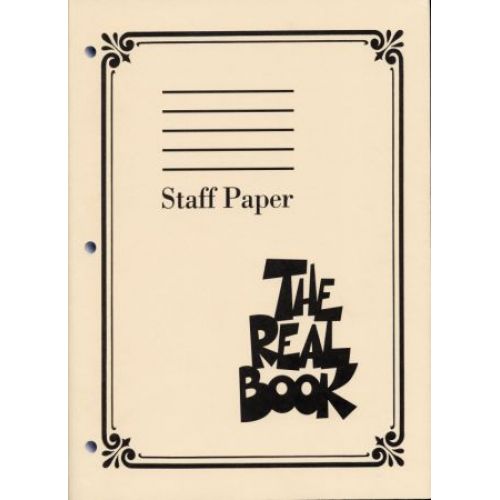 HAL LEONARD REAL BOOK STAFF PAPER