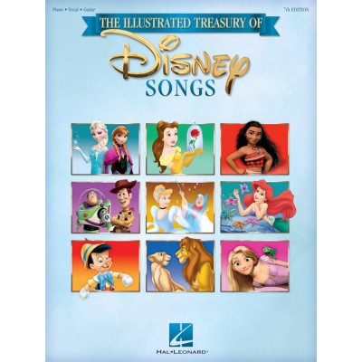HAL LEONARD THE ILLUSTRATED TREASURY OF DISNEY SONGS - PVG