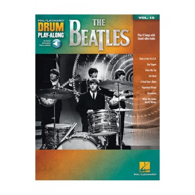 THE BEATLES - HAL LEONARD DRUM PLAY ALONG VOL.15