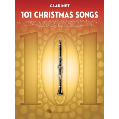 101 CHRISTMAS SONGS - CLARINETTE