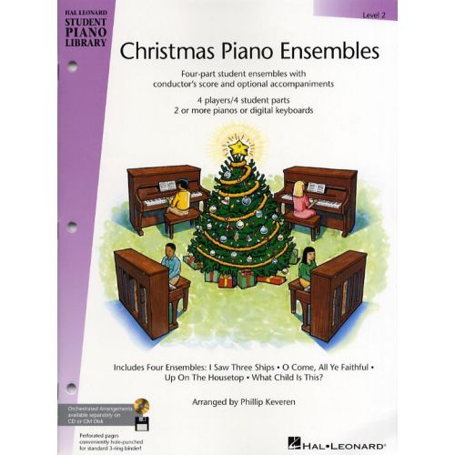 HAL LEONARD HAL LEONARD STUDENT PIANO LIBRARY CHRISTMAS PIANO ENSEMBLES LEVEL 2 P - PIANO SOLO