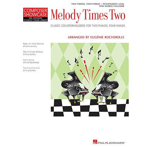 HAL LEONARD COMPOSER SHOWCASE - EUGENIE ROCHEROLLE - MELODY TIMES - PIANO DUET