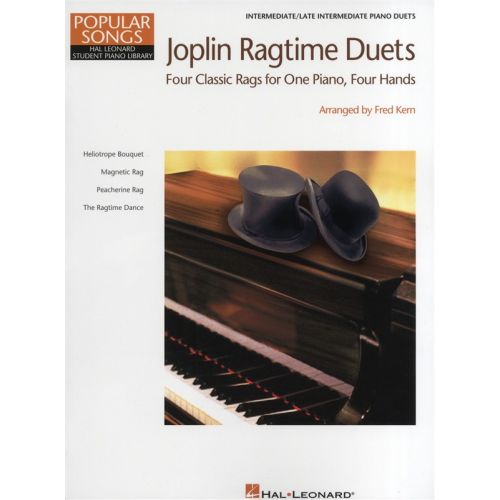 HAL LEONARD HAL LEONARD STUDENT PIANO LIBRARY - JOPLIN RAGTIME DUETS - PIANO DUET