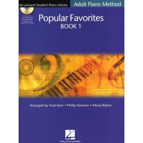 HAL LEONARD STUDENT PIANO LIBRARY ADULT POPULAR FAVORITES + CD 1 - PIANO SOLO