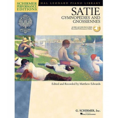 HAL LEONARD SATIE ERIK GYMNOPEDIES AND GNOSSIENS + MP3 - PIANO SOLO