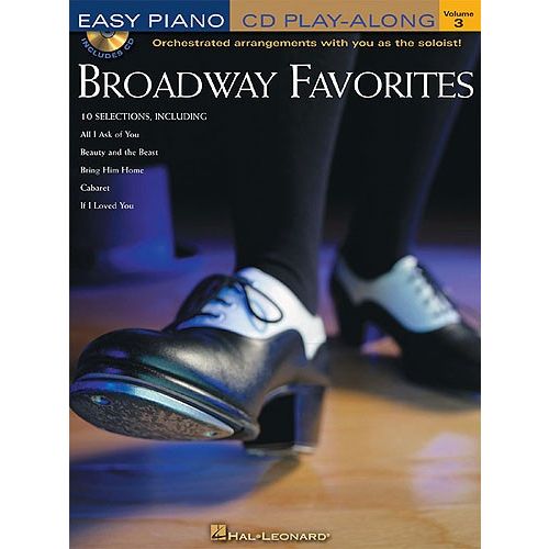 HAL LEONARD EASY PIANO PLAY ALONG VOLUME 3 - BROADWAY FAVORITES + CD - PIANO SOLO