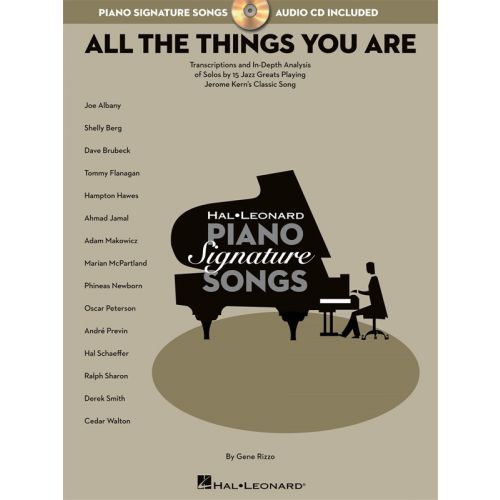 HAL LEONARD SIGNATURE SONG SERIES JEROME KERN ALL THE THINGS YOU ARE + CD - PIANO SOLO