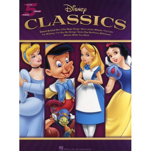 DISNEY CLASSICS FIVE FINGER PIANO SONGBOOK - PIANO SOLO