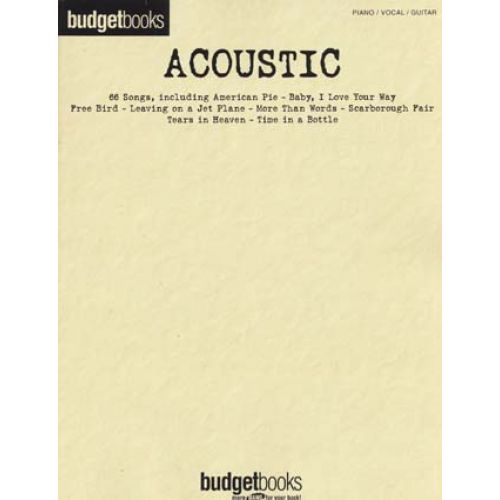 BUDGETBOOKS ACOUSTIC - PVG