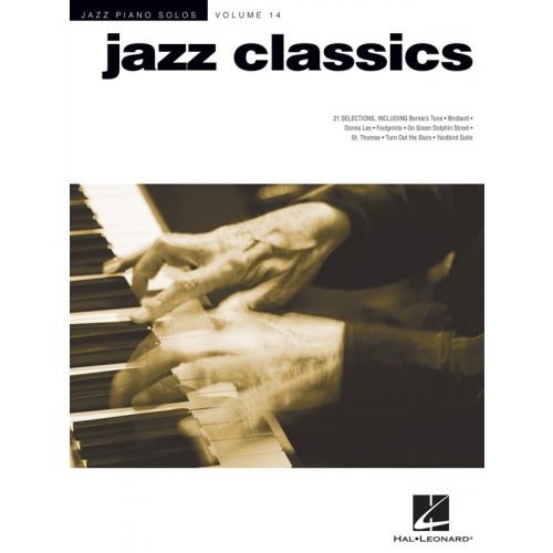 HAL LEONARD JAZZ PIANO SOLOS VOLUME 14 JAZZ CLASSICS SONGBOOK - PIANO SOLO