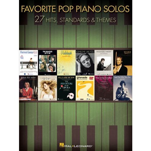 HAL LEONARD FAVORITE POP PIANO SOLOS - PIANO SOLO