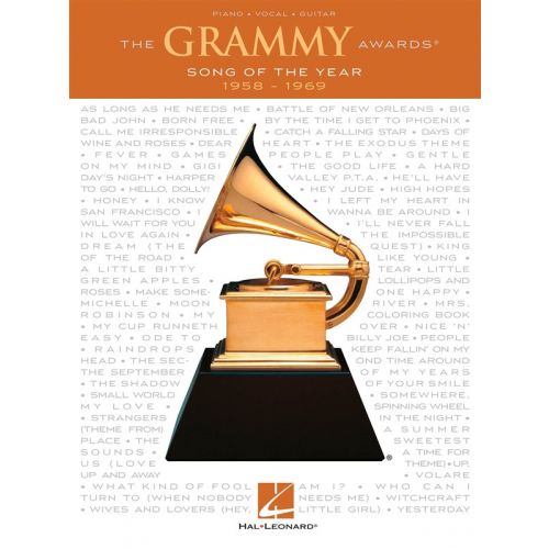 HAL LEONARD GRAMMY AWARDS SONG OF THE YEAR 1958-1969 - PVG