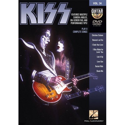 HAL LEONARD KISS GUITAR PLAY ALONG VOL.34 - DVD