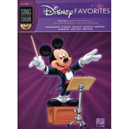  Sing With The Choir Vol.7 Disney Favorites + Cd