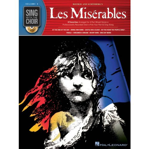 SING WITH THE CHOIR VOLUME 9 LES MISERABLES CHOR BOOK/C - SATB