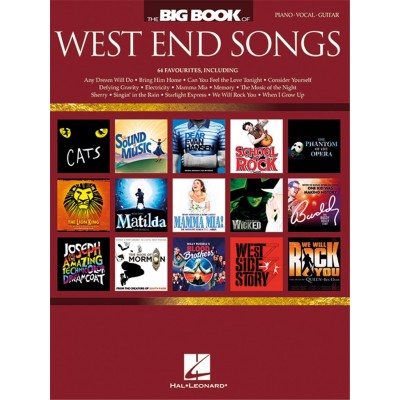 HAL LEONARD THE BIG BOOK OF WEST END SONGS - PVG