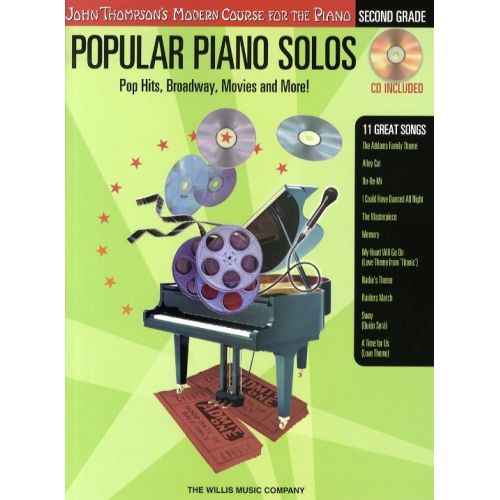 POPULAR PIANO SOLOS 2ND GRADE POP HITS, BROADWAY, MOVIES AND MORE! - PIANO SOLO