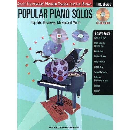 POPULAR PIANO SOLOS - 3RD GRADE - POP HITS, BROADWAY, MOVIES AND MORE! - PIANO SOLO