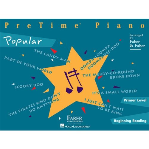 HAL LEONARD FABER NANCY AND RANDALL PRETIME PIANO POPULAR - PIANO SOLO