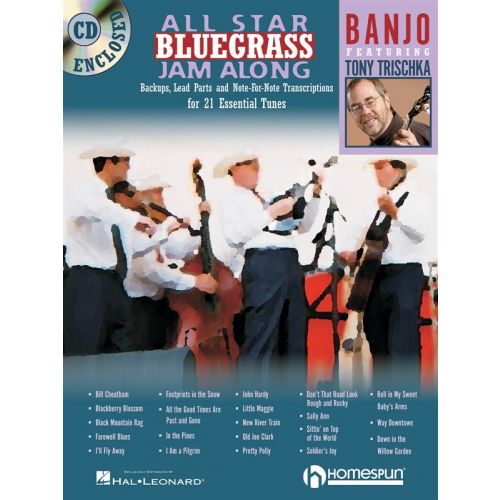 ALL STAR BLUEGRASS JAM ALONG BANJO + CD - BANJO