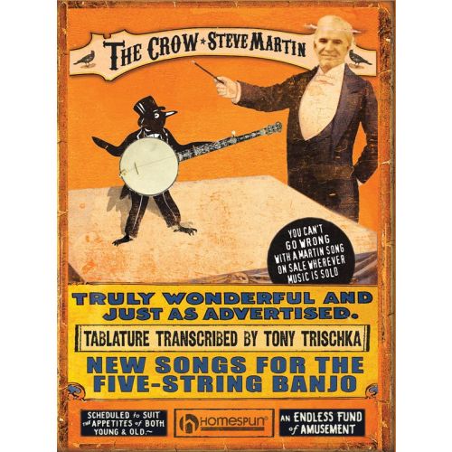 MUSIC SALES STEVE MARTIN THE CROW NEW SONGS FOR THE FIVE-STRING - BANJO TAB