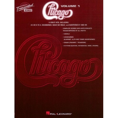 HAL LEONARD CHICAGO - TRANSCRIBED SCORES VOL.1